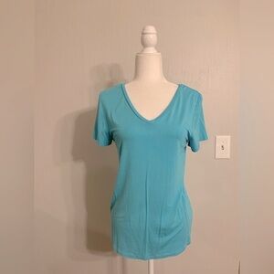 Fitted Blue Short Sleeve T-Shirt
